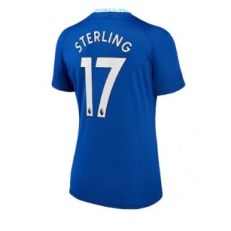 Replika Ženski nogometni dresi kompleti Chelsea Domači 2022-23 Kratek Rokav Raheem Sterling 17
