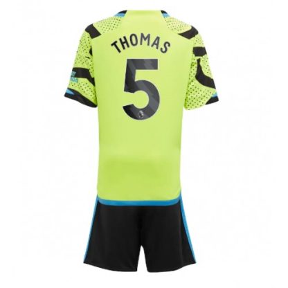 Poceni Otroški Nogometni dresi kompleti za otroke Arsenal Gostujoči 2023-2024 tisk Thomas Partey 5