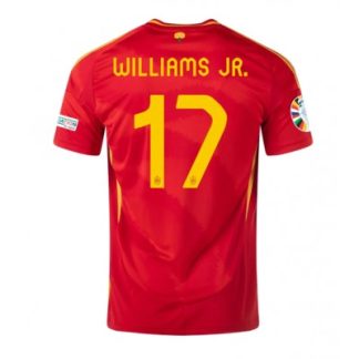 Poceni Moški Nogometni dresi Španija Domači Euro 2024 tisk Nico Williams 17