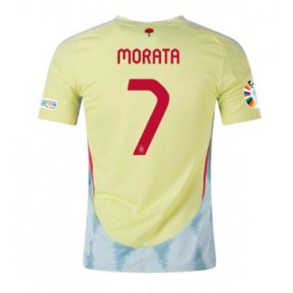 Poceni Moški Nogometni dresi Španija Gostujoči Euro 2024 tisk Alvaro Morata 7