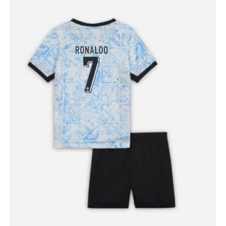 Novo Otroški Nogometni dresi kompleti za otroke Portugalska Gostujoči Euro 2024 Cristiano Ronaldo 7