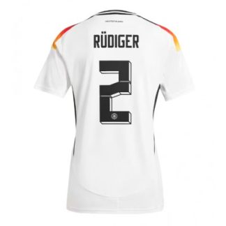 Novo Ženski Nogometni dresi Nemčija Reprezentance Domači Euro 2024 z imenom Antonio Rudiger 2