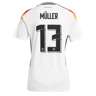 Novo Ženski Nogometni dresi Nemčija Reprezentance Domači Euro 2024 z imenom Thomas Muller 13