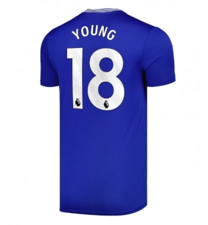 Nakup Moški Nogometni dresi Everton Domači 2024-25 modra Ashley Young 18