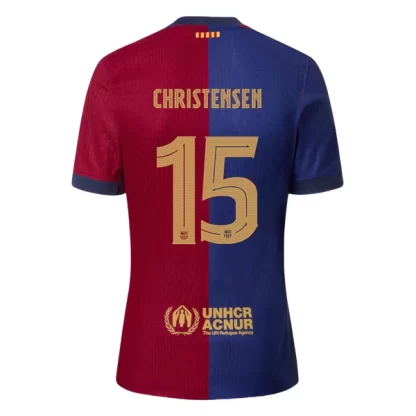 Poceni Moški Nogometni dresi Barcelona Domači 2024 2025 Andreas Christensen 15