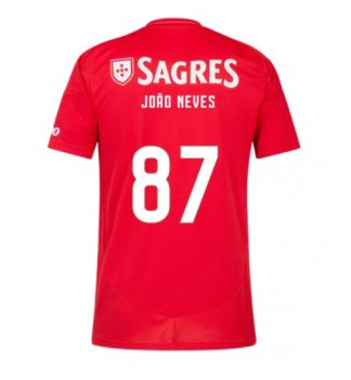 Prodajo Moške Nogometnih dresov Benfica Domači 2024-25 Joao Neves 87