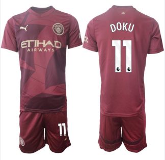 Moški Nogometni dresi Manchester City Tretji 2024-2025 Prodaja Jeremy Doku 11