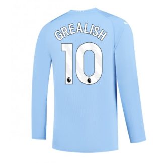 Novo Nogometni Dresi Manchester City Domači 2023-24 z lastnim tiskom Jack Grealish 10