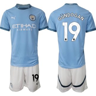 Prodaja Moški Nogometni dresi Kompleti Manchester City Domači 2024-2025 Ilkay Gundogan 19