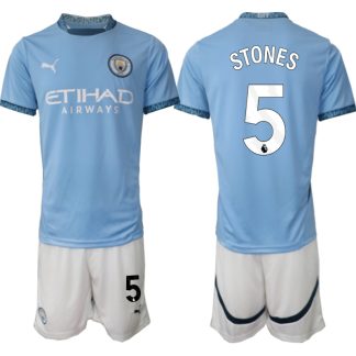 Prodaja Moški Nogometni dresi Kompleti Manchester City Domači 2024-2025 John Stones 5