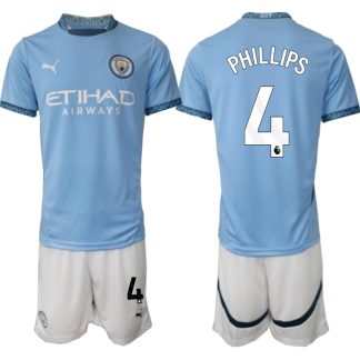 Prodaja Moški Nogometni dresi Kompleti Manchester City Domači 2024-2025 Kalvin Phillips 4