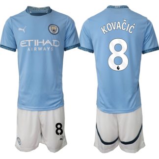 Prodaja Moški Nogometni dresi Kompleti Manchester City Domači 2024-2025 Mateo Kovacic 8