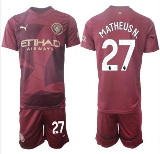 Prodaja Moški Nogometni dresi Manchester City Tretji 2024-2025 MATHEUSN. 27