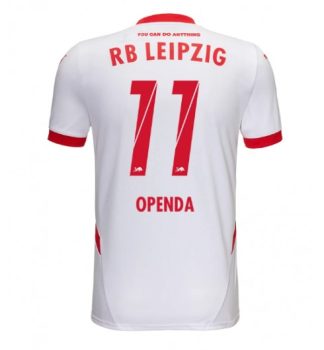 Moški Nogometni dresi RB Leipzig Domači 2024-25 bela rdeča Kratek Rokav Lois Openda 11