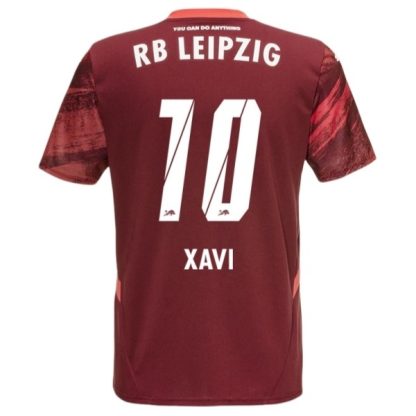 Moški Nogometni dresi RB Leipzig Gostujoči 2024-2025 Kratek Rokav Xavi Simons 10