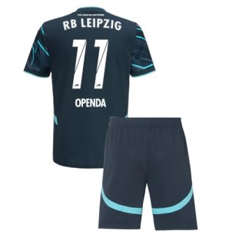 Otroški Nogometni dresi kompleti za otroke RB Leipzig Tretji 2024-2025 zelena Lois Openda 11