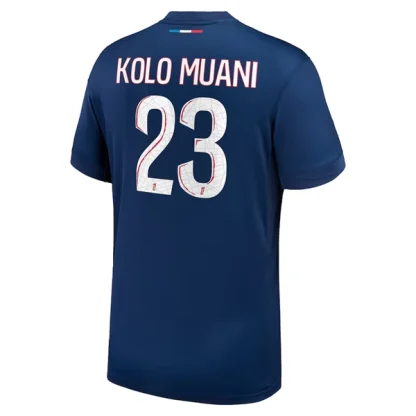 Poceni Moški Nogometni dresi Paris Saint-Germain PSG Domači 2024-25 Kolo Muani 23