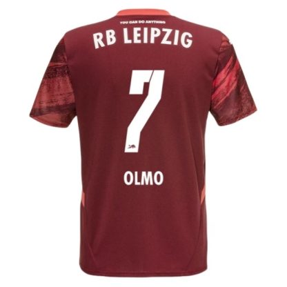 Poceni Moški Nogometni dresi RB Leipzig Gostujoči 2024-2025 Kratek Rokav Dani Olmo 7