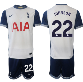 Prodajo Nogometni dresi kompleti Tottenham Hotspur Domači 2024-2025 Brennan Johnson 22