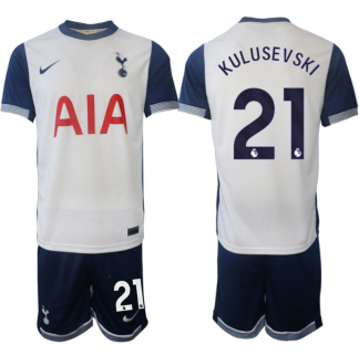 Prodajo Nogometni dresi kompleti Tottenham Hotspur Domači 2024-2025 Dejan Kulusevski 21