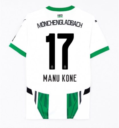 Moški Nogometni dresi Poceni Borussia Monchengladbach Domači 2024-25 Manu Kone 17