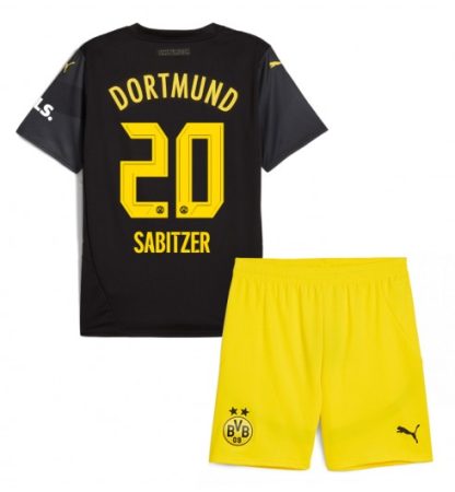 Otroški Nogometni dresi kompleti za otroke BVB Borussia Dortmund Gostujoči 2024-25 Marcel Sabitzer 20