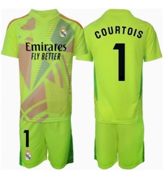 Kje Kupiti Otroški Nogometni Dresi za otroke Kompleti Real Madrid Vratar Tretji 2024-25 Thibaut Courtois 1