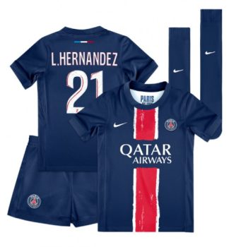 Kje Kupiti Otroški Nogometni dres Paris Saint-Germain PSG Domači 2024-25 Lucas Hernandez 21