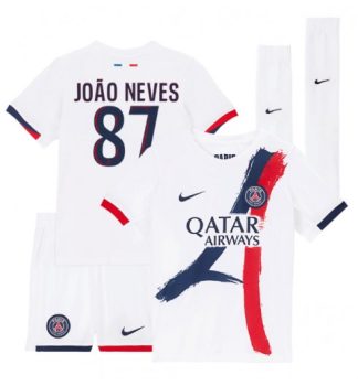 Kje Kupiti Otroški Nogometni dres Paris Saint-Germain PSG Gostujoči 2024-25 Joao Neves 87