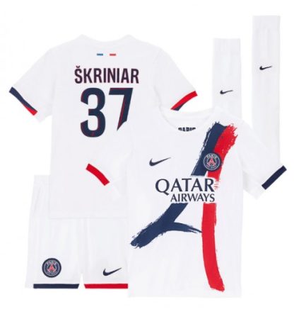 Kje Kupiti Otroški Nogometni dres Paris Saint-Germain PSG Gostujoči 2024-25 Milan Skriniar 37