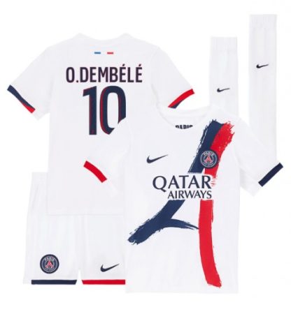 Kje Kupiti Otroški Nogometni dres Paris Saint-Germain PSG Gostujoči 2024-25 Ousmane Dembele 10