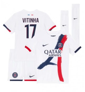 Kje Kupiti Otroški Nogometni dres Paris Saint-Germain PSG Gostujoči 2024-25 Vitinha 17