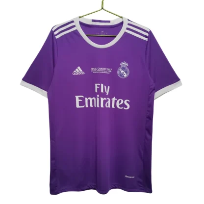 Novi Retro Nogometni dresi Real Madrid Gostujoči 2016-17 Kratek Rokav