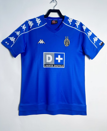 Novo Retro Nogometni dresi Juventus Gostujoči 1999-00 modra Kratek Rokav