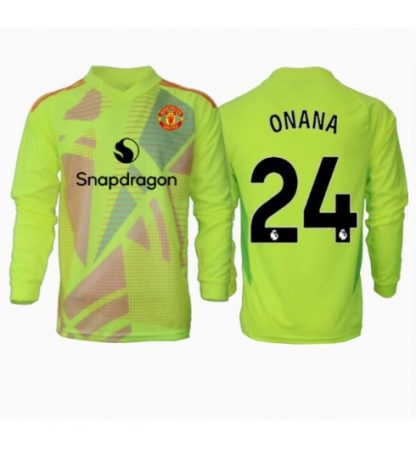 Moški Nogometni Dresi za nogomet Manchester United Vratar Gostujoči 2024-25 Andre Onana 24