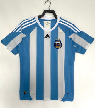 Kje Kupiti Retro Nogometni dresi Argentina Domači 2010 Kratek Rokav