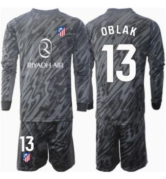 Poceni Otroški Nogometni Dresi za nogomet Atletico Madrid Vratar Domači 2024-25 Jan Oblak 13