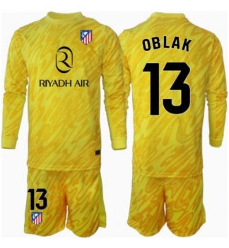 Poceni Otroški Nogometni Dresi za nogomet Atletico Madrid Vratar Tretji 2024-25 Jan Oblak 13