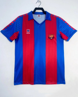 Prodajo Retro Nogometni dresi Barcelona Domači 1989-92 Kratek Rokav