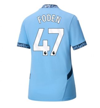 Poceni Ženski Nogometni dresi Manchester City Domači 2024-25 modra Phil Foden 47